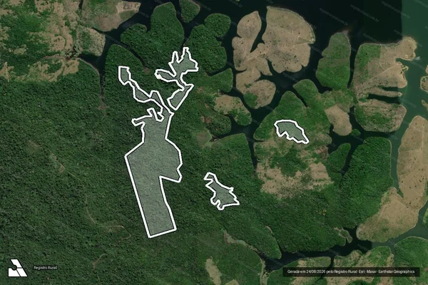Imagem de satélite de Infração da Flora em Tucuruí - PA