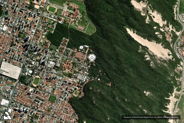 Imagem de satélite — Embargo IBAMA — Infração da Flora — Parelhas/RN