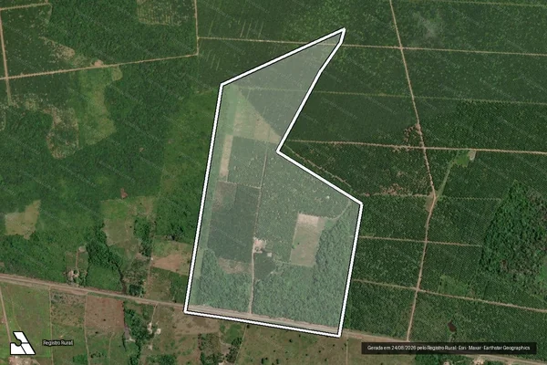 Imagem de satélite — Embargo IBAMA — Infração Ambiental — Acará/PA