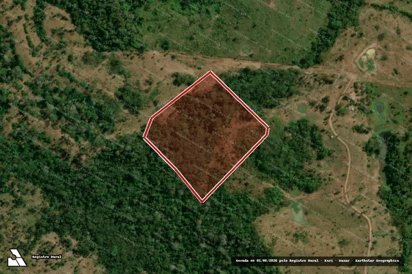 Imagem de satélite de Desmatamento em Manoel Urbano - AC