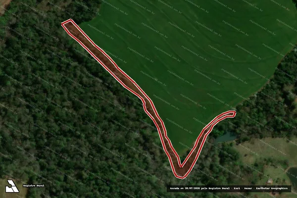 Imagem de satélite de Infração Ambiental em Pranchita - PR