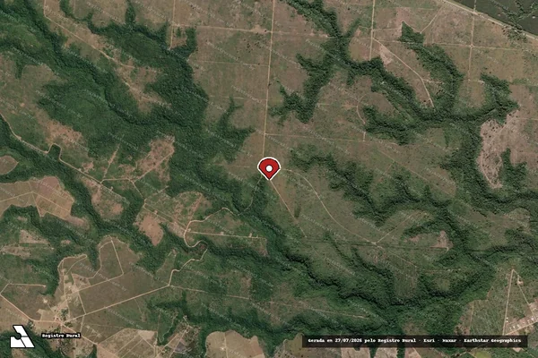 Imagem de satélite de Infração de Licenciamento(Não Classificada-Móvel) em Aracruz - ES (marcador da localização)
