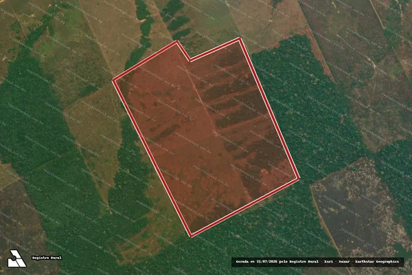 Imagem de satélite de Infração Ambiental em Lábrea - AM