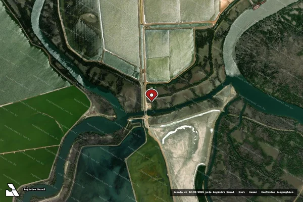 Imagem de satélite — Embargo IBAMA — Infração Ambiental — Porto do Mangue/RN