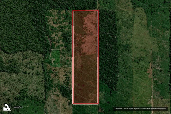 Imagem de satélite de Infração da Flora em Candeias do Jamari - RO