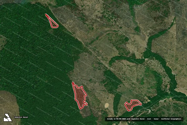 Imagem de satélite de Infração da Flora em Careiro da Várzea - AM