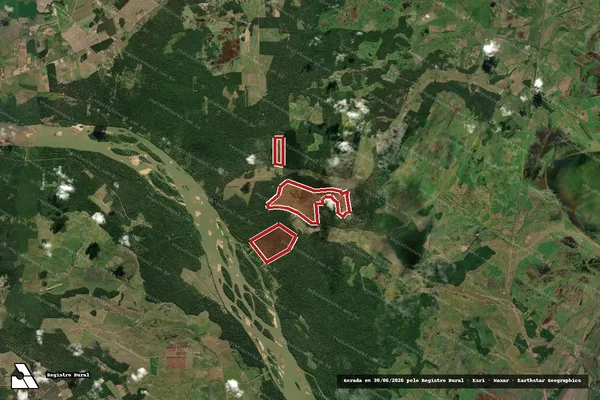 Imagem de satélite de Infração da Flora em Linhares - ES