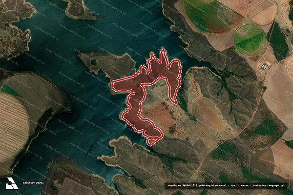 Imagem de satélite de Infração da Flora em Paracatu - MG