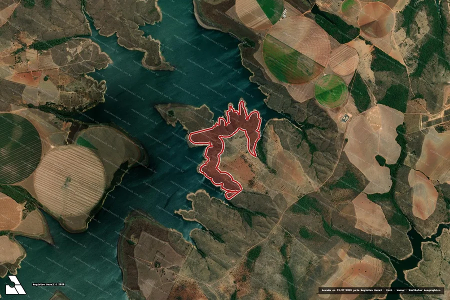 Imagem aérea do item A