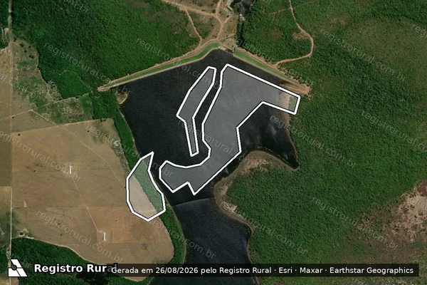 Imagem de satélite de Infração Ambiental em Novo Progresso - PA