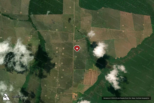 Imagem de satélite — Embargo IBAMA — Infração da Flora - Alto Alegre dos Parecis/RO