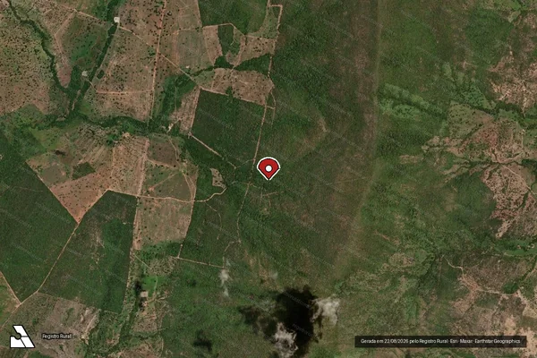 Imagem de satélite — Embargo IBAMA — Desmatamento - Jaú do Tocantins/TO