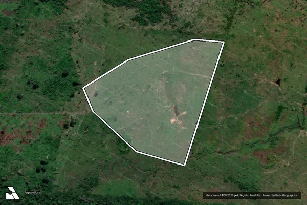 Imagem de satélite — Embargo IBAMA — Infração da Flora — Nova Ipixuna/PA