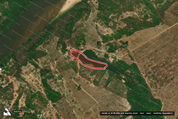 Imagem de satélite de Infração da Flora em Aragarças - GO