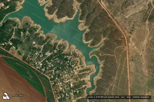 Imagem de satélite — Embargo IBAMA — Infração Ambiental - Cristalina/GO