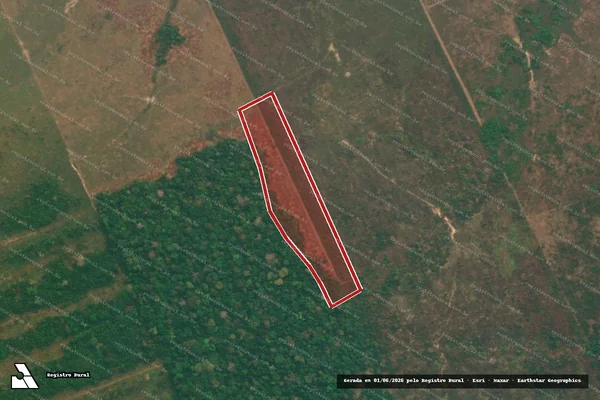 Imagem de satélite de Desmatamento em Lábrea - AM