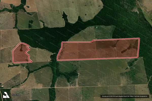 Imagem de satélite de Infração da Flora em Altamira - PA