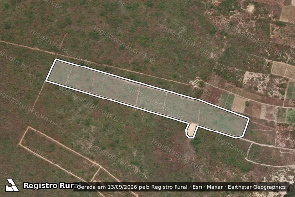 Imagem de satélite de Infração Ambiental em Guaraciaba do Norte - CE