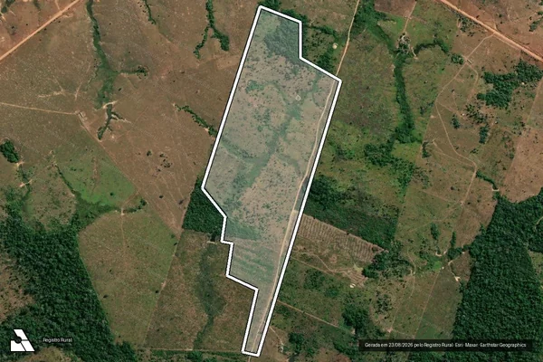 Imagem de satélite de Desmatamento em Colniza - MT