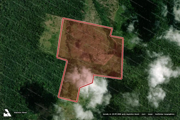 Imagem de satélite de Infração Ambiental em Senador José Porfírio - PA