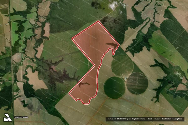 Imagem de satélite de Infração da Flora em Ulianópolis - PA
