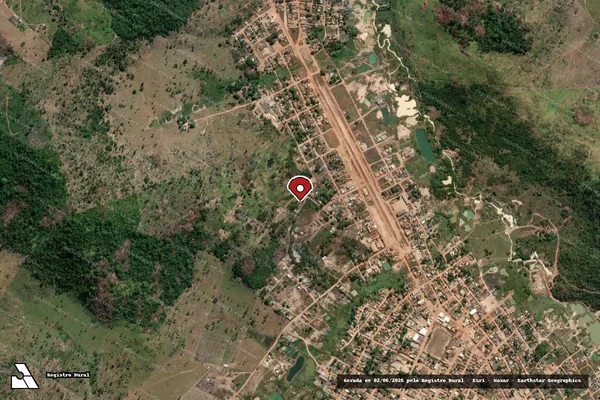 Imagem de satélite de Infração da Flora em São Félix do Xingu - PA (marcador da localização)