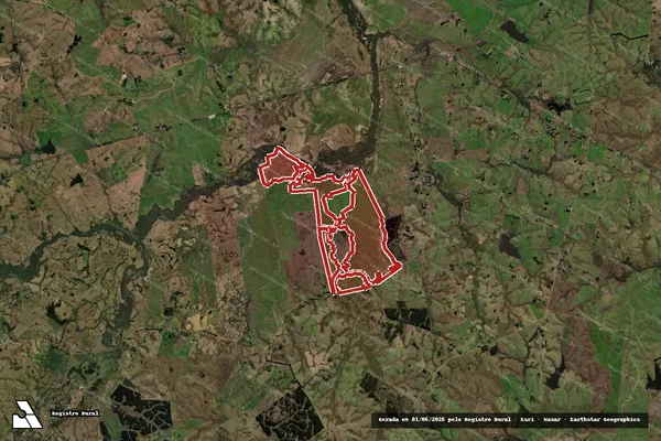 Imagem de satélite de Infração da Flora em Sant' Ana do Livramento - RS