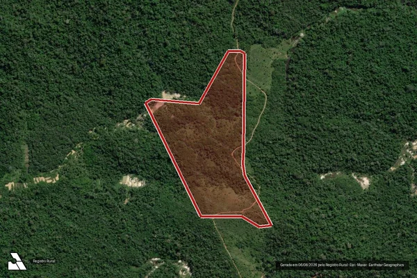 Imagem de satélite de Infração Ambiental em Itaituba - PA