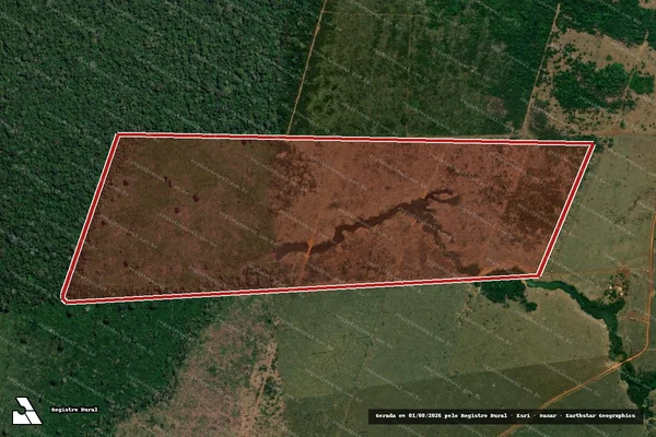Imagem de satélite de Infração da Flora em Lábrea - AM