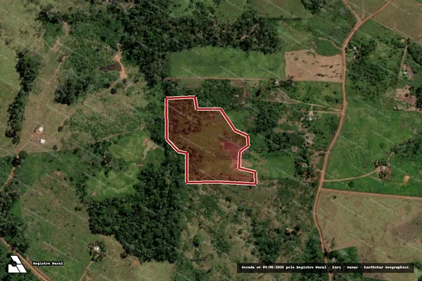 Imagem de satélite de Infração Ambiental em Epitaciolândia - AC