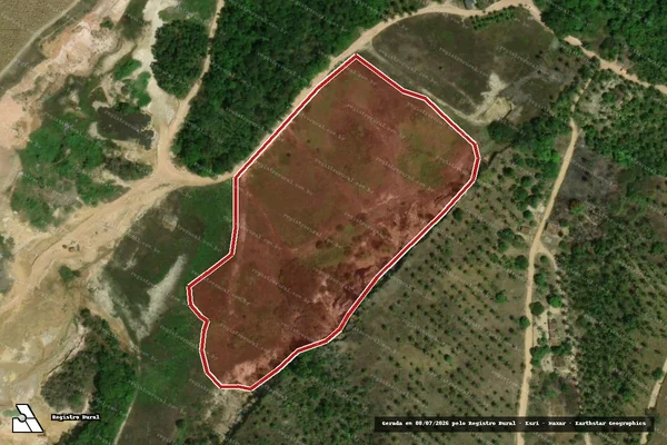 Imagem de satélite de Infração Ambiental em Marechal Deodoro - AL