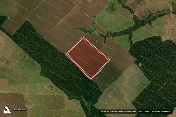 Imagem de satélite de Infração da Flora em Brasnorte - MT