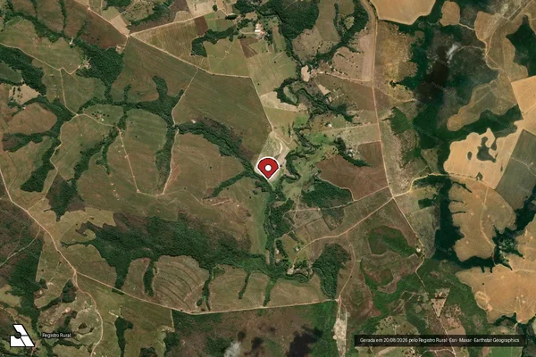 Imagem de satélite — Embargo IBAMA — Infração Ambiental - Silvânia/GO