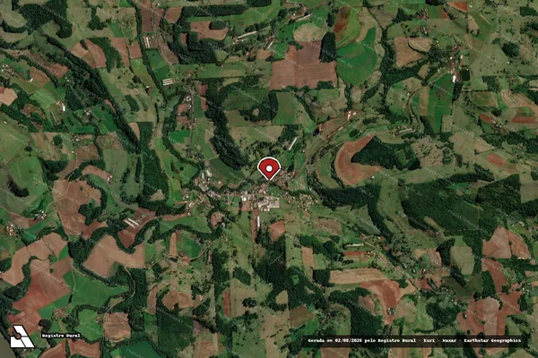 Imagem de satélite — Embargo Ambiental — Palmitos/SC