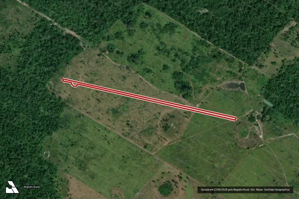 Imagem de satélite de Infração Ambiental em Mucajaí - RR