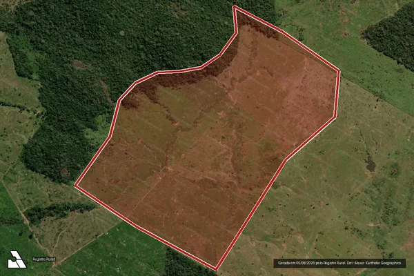 Imagem de satélite de Infração Ambiental em Campo Novo de Rondônia - RO