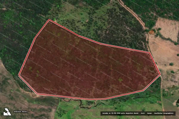 Imagem de satélite — Embargo Ambiental — Ribeirópolis/SE