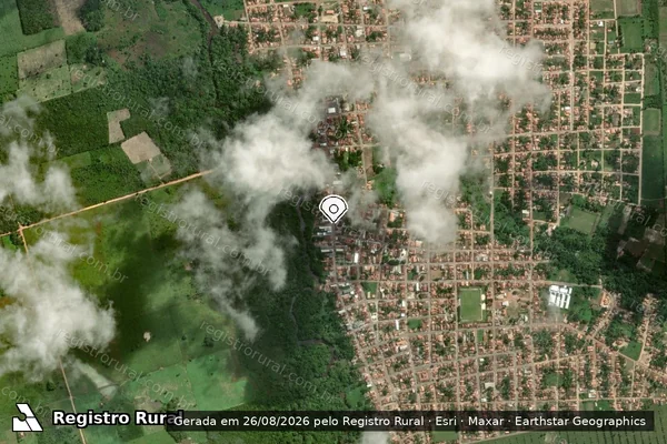 Imagem de satélite — Embargo IBAMA — Infração Ambiental - Belém/PA