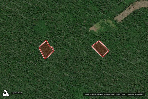 Imagem de satélite — Embargo Ambiental — São Luiz/RR