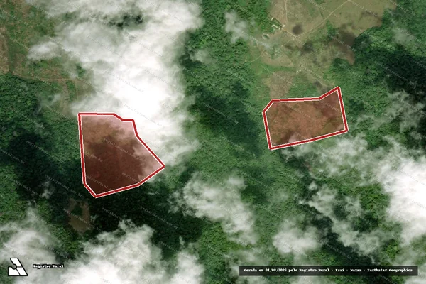 Imagem de satélite de Infração da Flora em Calçoene - AP