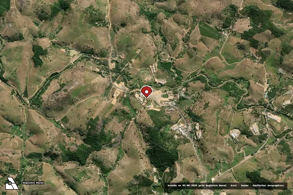 Imagem de satélite de Infração Ambiental em Barra de São Francisco - ES (marcador da localização)