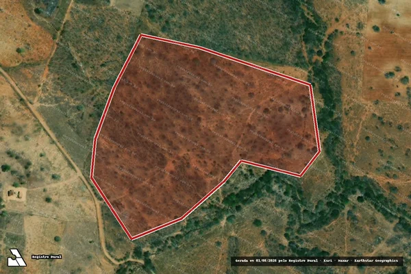 Imagem de satélite de Infração Ambiental em Poço Redondo - SE
