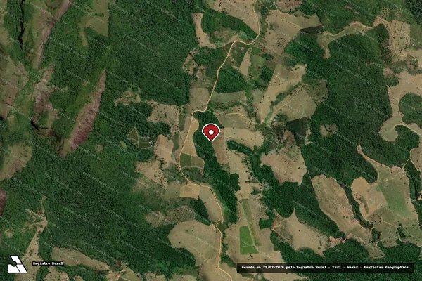 Imagem de satélite — Embargo IBAMA — Infração da Flora — Guaratinga/BA