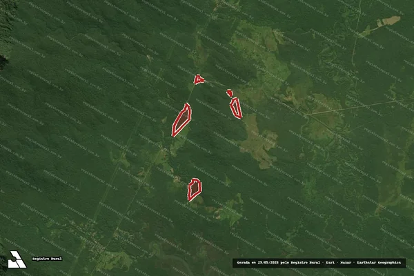Imagem de satélite — Embargo Ambiental - Guaraqueçaba/PR