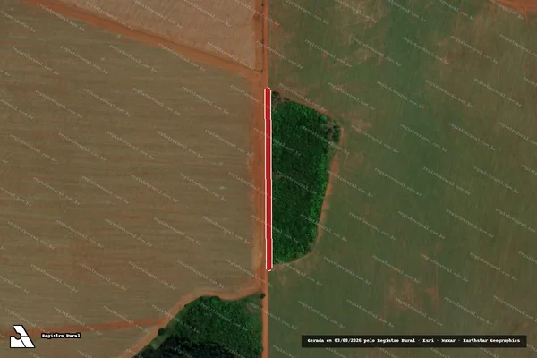 Imagem de satélite — Embargo Ambiental — Goiatuba/GO