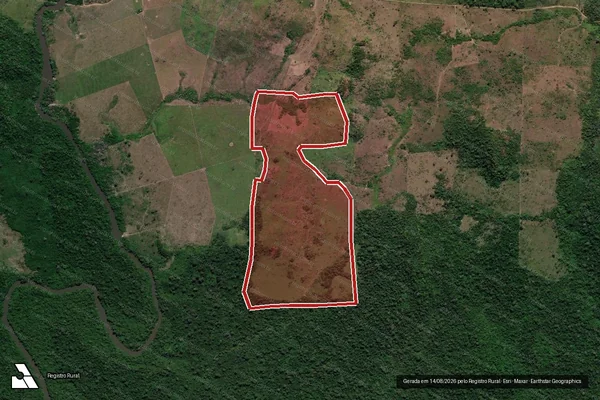 Imagem de satélite de Infração Ambiental em Altamira - PA