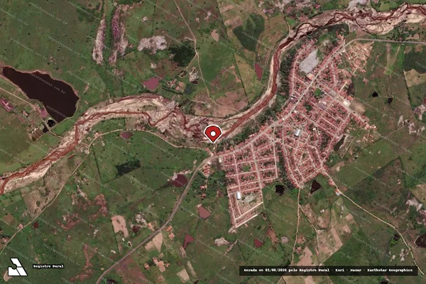 Imagem de satélite — Embargo IBAMA — Infração Ambiental — Caiçara/PB