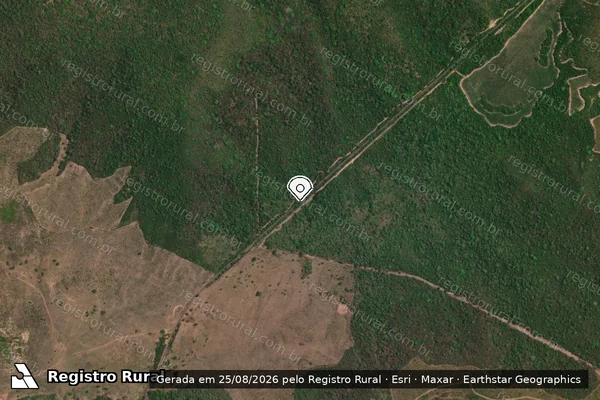 Imagem de satélite — Embargo IBAMA — Infração Ambiental - Grajaú/MA