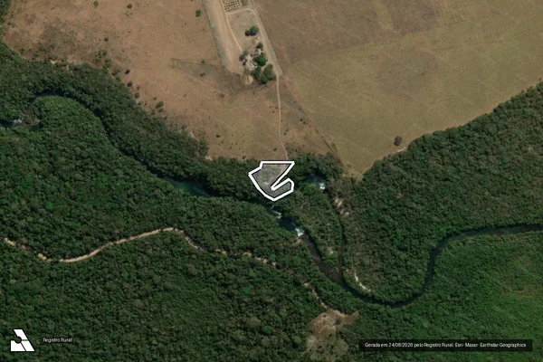 Imagem de satélite — Embargo IBAMA — Infração da Flora - Brasnorte/MT