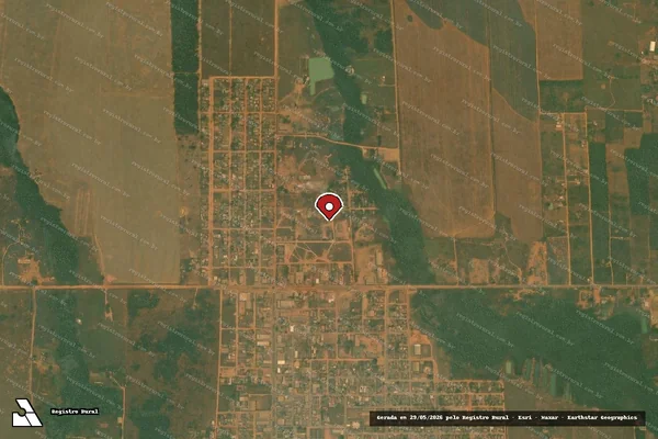 Imagem de satélite de Infração Ambiental em Alto Paraíso - RO (marcador da localização)